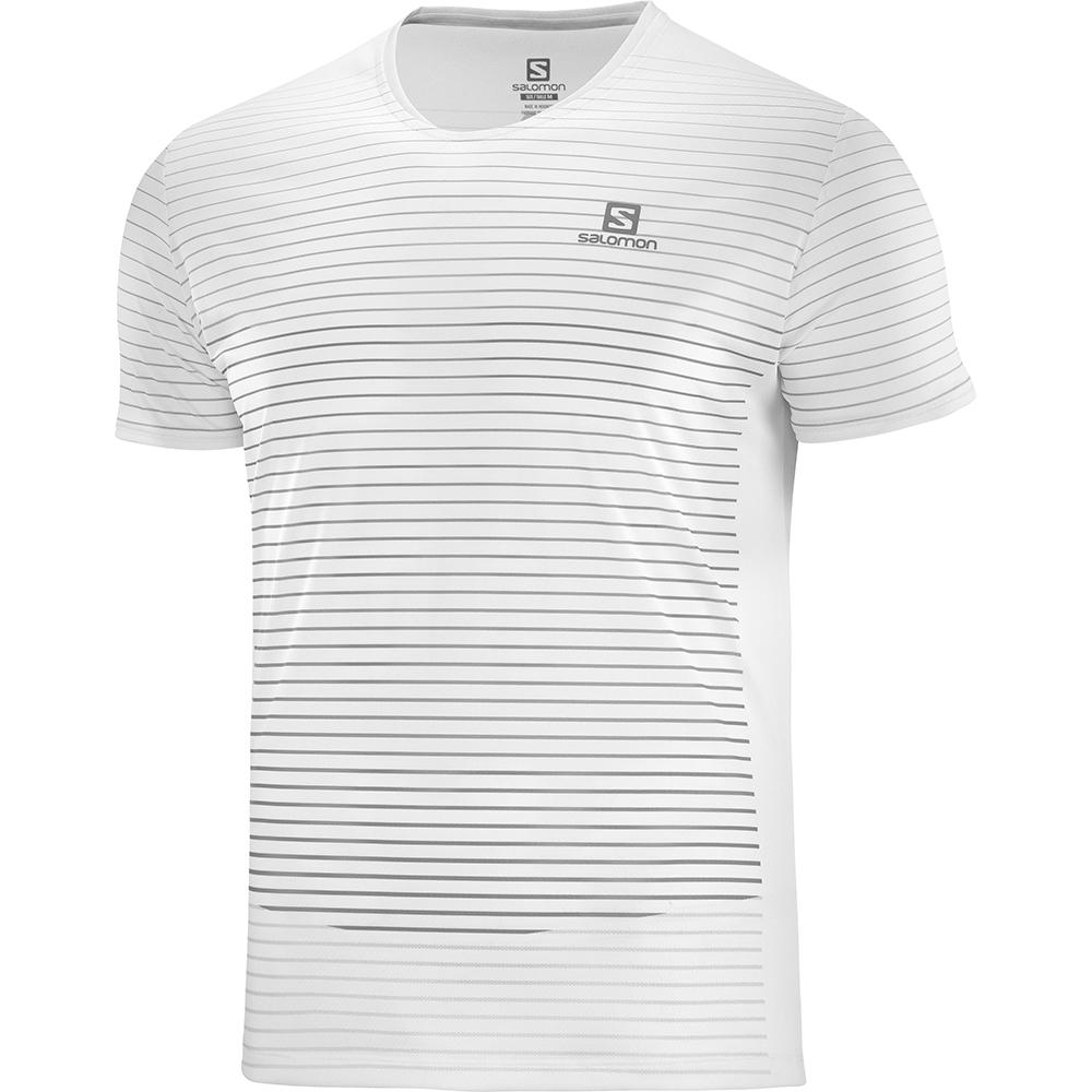 Salomon SENSE M Camisetas Hombre - Blancas - Colombia (36084-OZMT)